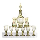 Trinkservice und zwei Vasen, B&ouml;hmen, um 1900