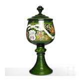 Gro&szlig;e Glasbowle in R&ouml;merform, B&ouml;hmen, um 1880