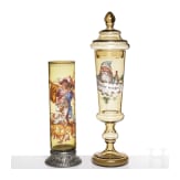 Humpen und Deckelpokal, B&ouml;hmen, um 1880