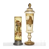 Humpen und Deckelpokal, B&ouml;hmen, um 1880