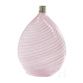 Plattflasche mit Glasf&auml;den, Italien, Murano, 1950er Jahre