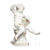 Porzellanfigur eines Knaben, deutsch, 18. Jhdt.