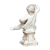 Porzellanfigur eines Knaben, deutsch, 18. Jhdt.