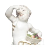 Porzellanfigur eines Knaben, deutsch, 18. Jhdt.