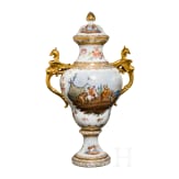 Gro&szlig;e Deckelvase, deutsch, 20. Jhdt.