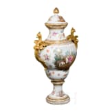 Gro&szlig;e Deckelvase, deutsch, 20. Jhdt.