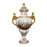 Gro&szlig;e Deckelvase, deutsch, 20. Jhdt.