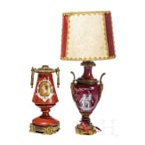 Zwei Tischlampen, Frankreich, um 1820