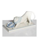 Bayerischer Wappenl&ouml;we, M&uuml;nchen, Nymphenburg, Modell Luise Terletzki-Scherf, um 1930