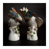 Ein Paar Porzellanfiguren, "Kakadus", Nymphenburg, 20. Jhdt.