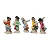 F&uuml;nf Figuren aus der sog. "Affenkapelle", Dresden, 20. Jhdt.