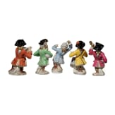 F&uuml;nf Figuren aus der sog. "Affenkapelle", Dresden, 20. Jhdt.