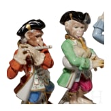 F&uuml;nf Figuren aus der sog. "Affenkapelle", Dresden, 20. Jhdt.