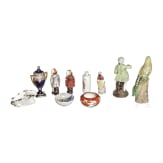 Zehn Figuren und Kleinteile Porzellan, 19./20. Jhdt.