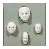 Klassizistischer Rahmen mit Porzellan-Maskarons, Entwurf August G&ouml;hrings (1891 - 1965), Nymphenburg, 20. Jhdt.