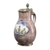 Fayencekrug, deutsch, um 1800