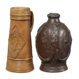 Schnelle und Steingutflasche, deutsch, 17. Jhdt.