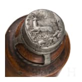 Kleine Schnapsflasche f&uuml;r die Jagd, s&uuml;ddeutsch, wohl 18. Jhdt.