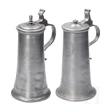 Zwei Stitzen aus Zinn, s&uuml;ddeutsch, datiert 1718 und 1751