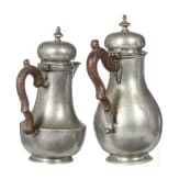 Zwei T&uuml;rkenkopfkannen, norddeutsch, um 1810/20