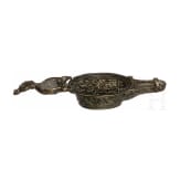 Bronze-&Ouml;llampe im Stil der Antike, deutsch, um 1850