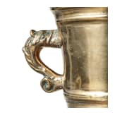 Barocker M&ouml;rser mit Delfinhenkeln, deutsch, 17. Jhdt.