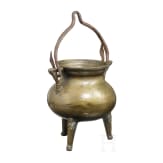 Gro&szlig;er Bronzekessel (sog. Grapen), deutsch, 19. Jhdt.