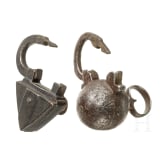 Zwei Hangschl&ouml;sser, deutsch, 16./17. Jhdt.