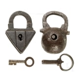 Zwei Hangschl&ouml;sser, deutsch, 16./17. Jhdt.