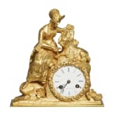 Empire-Pendeluhr, Frankreich, Uhrwerk Belgien, um 1820