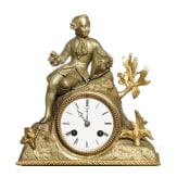 Kaminuhr mit Kavalier, Frankreich, um 1820