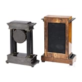 Zwei Biedermeier-Uhren, deutsch, 1. H&auml;lfte 19. Jhdt.