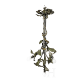Bronzene Jugendstil-Lampe, Frankreich, um 1900/10