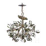 Jugendstil-Lampe in Form eines Mistelzweiges, Frankreich, um 1900/10