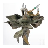 Bronzene Jugendstil-Lampe, Frankreich, um 1900/10