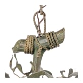 Jugendstil-Lampe in Form eines Mistelzweiges, Frankreich, um 1900/10