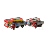 Two Tekno Ford Trucks D800 No. 914 and 915, in original boxes