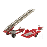 Tekno-Anh&auml;nger Nr. 437 zu Volvo-FALCK-Abschleppwagen und eine Feuerleiter/Brandstiege Nr. 409, in Originalkartons