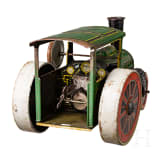 Kleine TippCo-Stra&szlig;enwalze und Dienstmann mit Rollwagen, im Originalkarton mit Etikett vom Kaufhaus August Stukenbrok