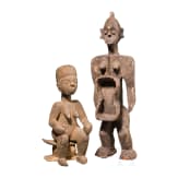 Zwei Figuren aus Holz, Afrika