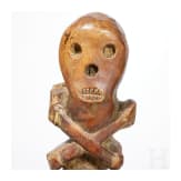 Hocker mit Figurenschmuck, Zentralafrika, 20. Jhdt.