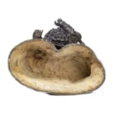 Bronzegussfigur eines Tempelw&auml;chters, China, 19./20. Jhdt.