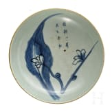 Teller mit Blau-Wei&szlig;-Dekoration, China, 18. - 19. Jhdt.
