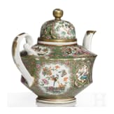 Famille-Rose-Teekanne, China, sp&auml;te Qing-Dynastie, Ende 19. Jhdt.