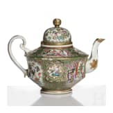 Famille-Rose-Teekanne, China, sp&auml;te Qing-Dynastie, Ende 19. Jhdt.