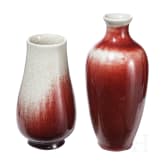 Two Chinese reddish glazed vases, 20th century
