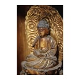 Reisealtar mit meditierendem Buddha, Japan, 19. Jhdt.