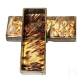Lackschatulle aus Schildpatt und Holz, Japan, Edo-Periode
