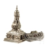 Silberne Stupa, Nordindien, 19. Jhdt.