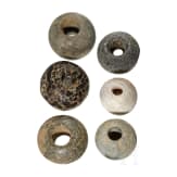 Sechs steinerne Keulenköpfe, Vorderasien und Ägypten, 5. - 3. Jtsd. v. Chr.